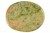 1.8" Polished Unakite Flat Pocket Stones - Photo 3